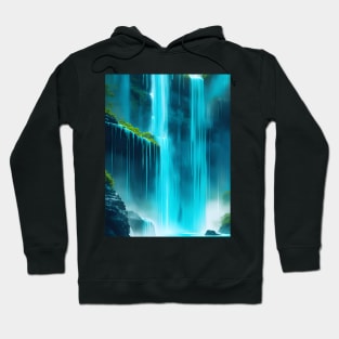 Artwork fine-art turquoise color Hoodie